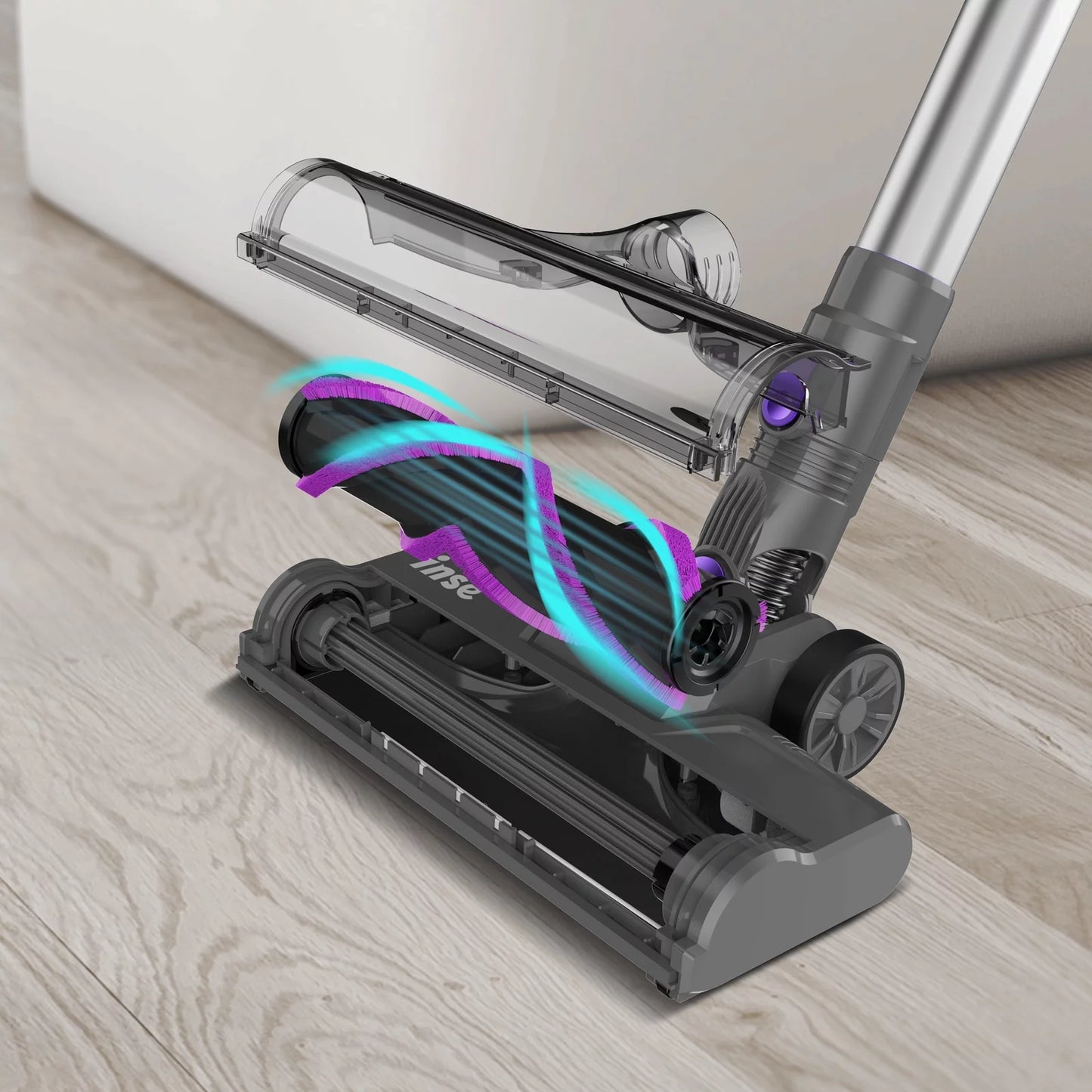 "Powerful Cordless Stick Vacuum: 20Kpa Suction, 2200mAh Battery, Lightweight, Ideal for Hardwood Floors & Pet Hair"