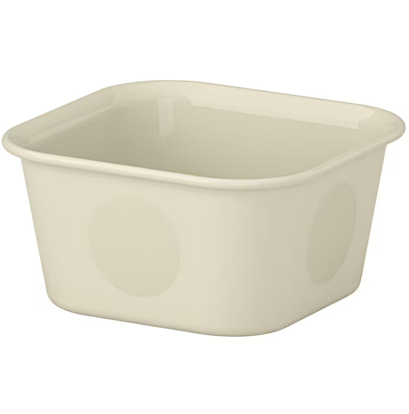 Plastic/Beige Desk Organizer - 4X4X2"