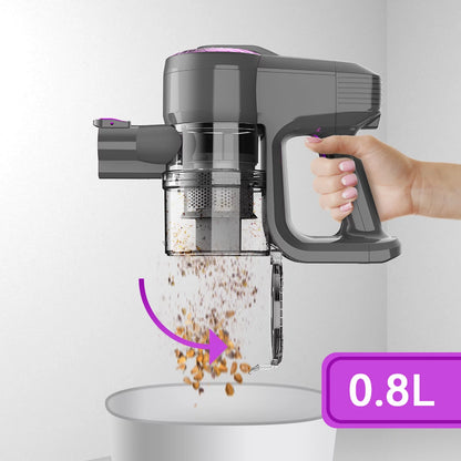 "Powerful Cordless Stick Vacuum: 20Kpa Suction, 2200mAh Battery, Lightweight, Ideal for Hardwood Floors & Pet Hair"