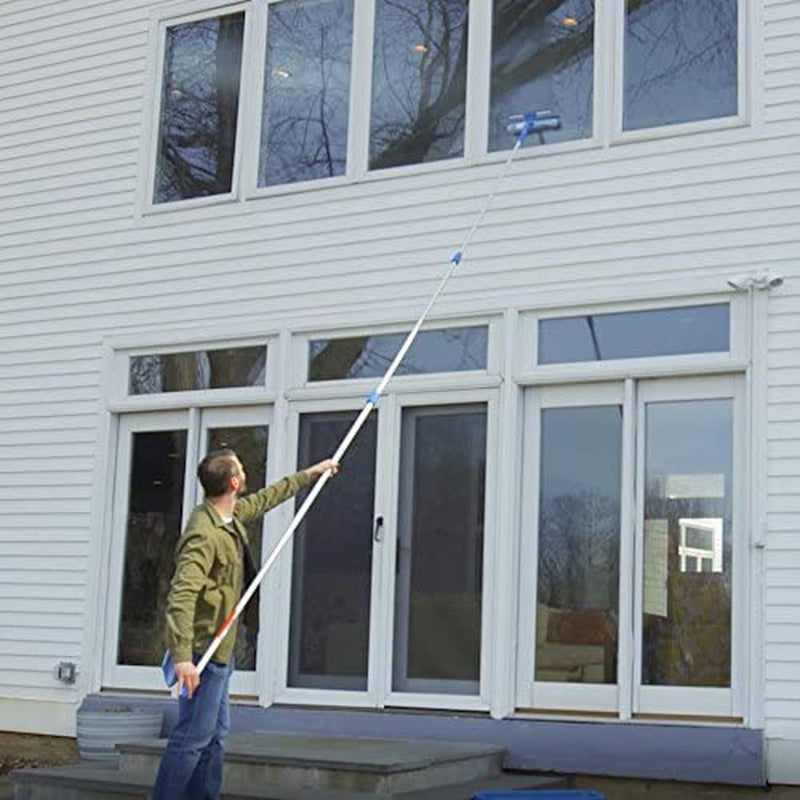 2-in-1 Professional Squeegee & Scrubber - 18" Window Cleaning Tool