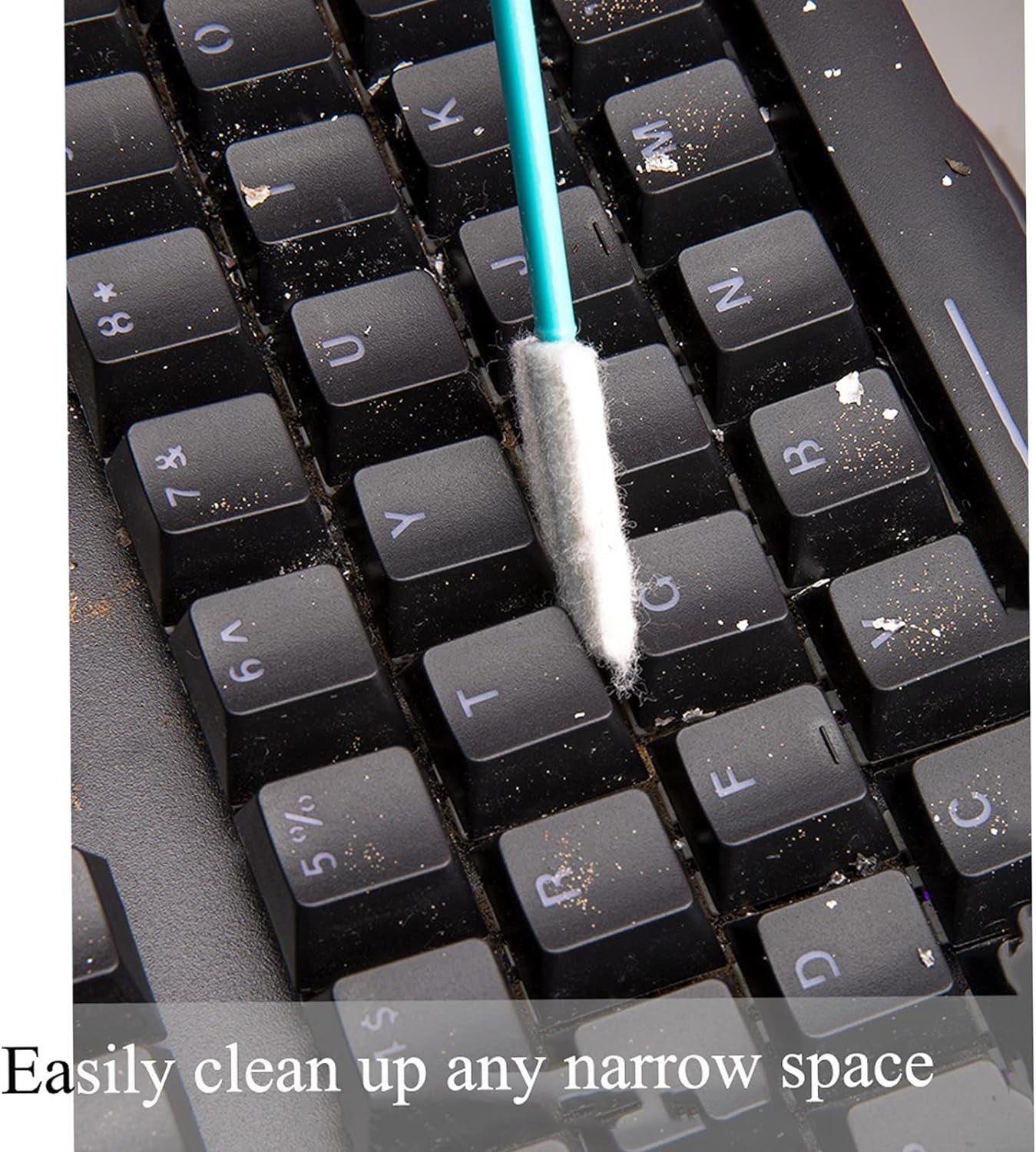 Crevice Cleaning Tools Kit with Disposable Toilet Brush - Set of 20